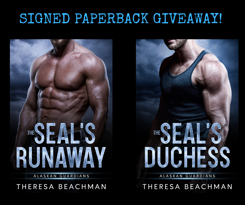 Image of two paperbacks for the giveaway. The SEAL's Duchess and The SEAL's Runaway